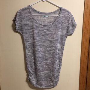 Maurices purplish gray marled short sleeve top